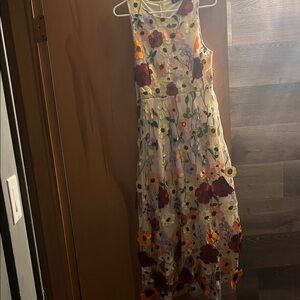 Embroidered floral dress